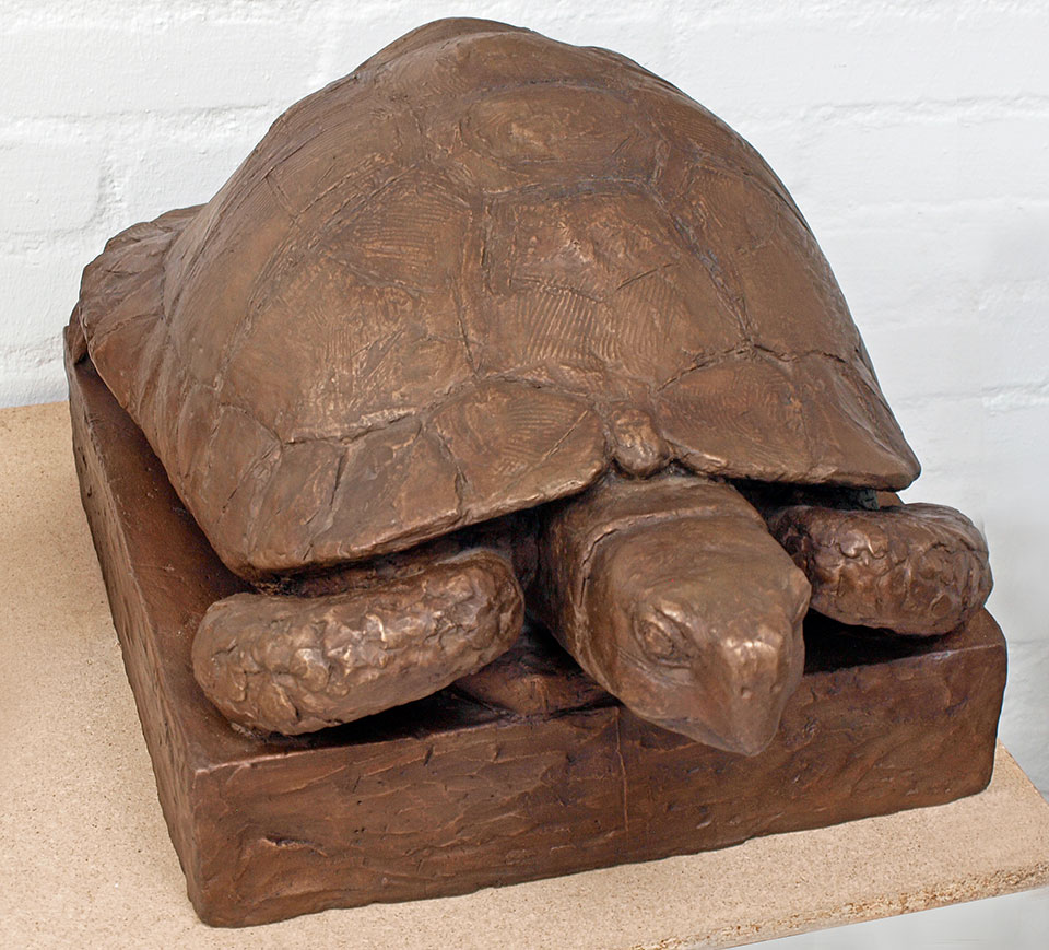 Schildkröte aus Bronze von Klaus Kütemeier